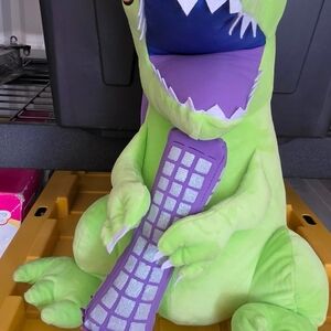 Bioworld Lime Green and Lavender Dinosaur Backpack